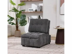 Sofá cama convertible - 68 x 95 x 76 cm - con respaldo y asiento regulables - tela -^Merax Sale