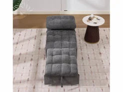 Sofá cama convertible - 68 x 95 x 76 cm - con respaldo y asiento regulables - tela -^Merax Sale