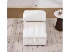 Merax Sillón Cama|Sofá cama convertible - 68 x 95 x 76 cm - con respaldo y asiento regulables - tela -