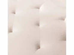Sofá cama convertible en osito - Patas de metal dorado - Función chaise longue Beige Best