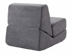 Sofá cama Convertible Relax Lectura Espuma confortable Franela Gris Sale
