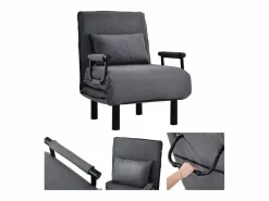 Sillón Cama|Sofá cama convertible, sillón regulable con 6 posiciones, canapé.
