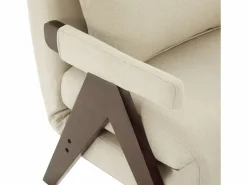 KOMHTOM Sofá cama convertible tres en uno, silla plegable tapizada, nogal Beige Outlet