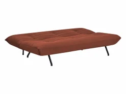 Happy Garden Sofá Vintage|Sofá cama de 3 plazas ANATOLE en terciopelo terracota -