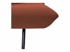 Happy Garden Sofá Vintage|Sofá cama de 3 plazas ANATOLE en terciopelo terracota -