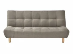 Vente-unique Sofá cama de 3 plazas clic-clac de tela ESTEBAN Topo Clearance