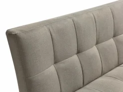 Vente-unique Sofá cama de 3 plazas clic-clac de tela ESTEBAN Topo Clearance