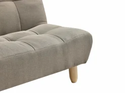 Vente-unique Sofá cama de 3 plazas clic-clac de tela ESTEBAN Topo Clearance