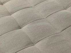 Vente-unique Sofá cama de 3 plazas clic-clac de tela ESTEBAN Topo Clearance