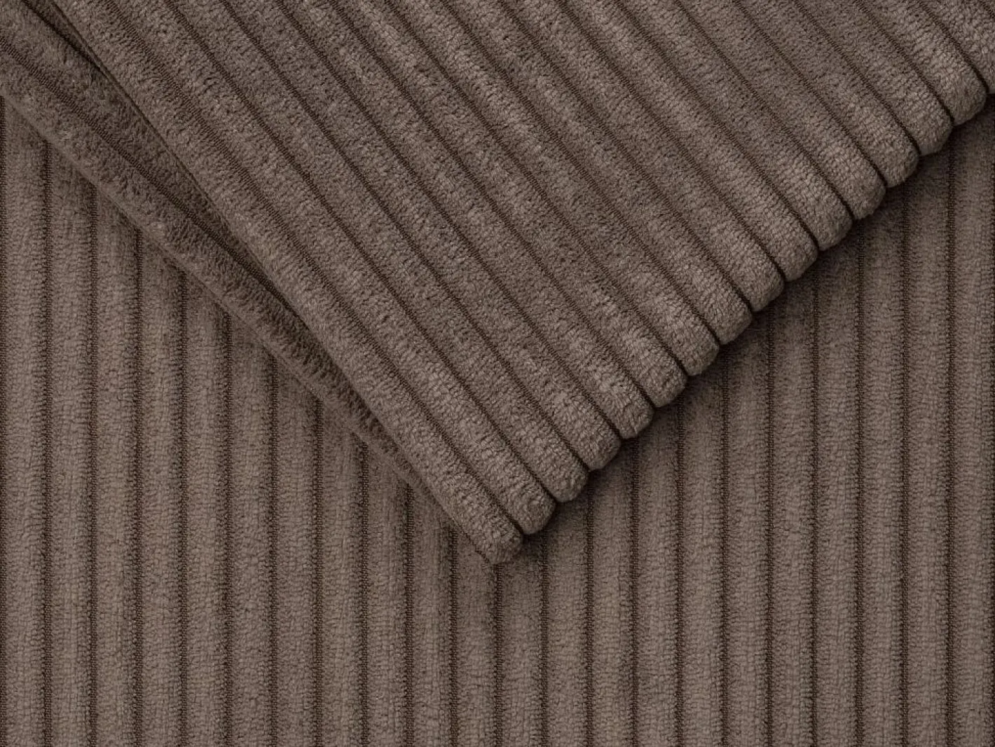 Sofá cama de 4 plazas con apertura italiana de pana beige LORETO^Vente-unique New