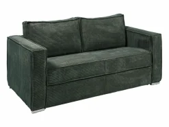 Vente-unique Sofá cama de 3 plazas con apertura italiana de pana beige LORETO Verde pino Online
