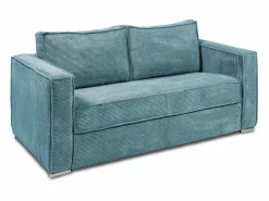 Sofá cama de 4 plazas con apertura italiana de pana beige LORETO^Vente-unique Hot