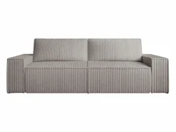 Vente-unique Sofá - 4 Plazas|Sofá cama de 4 plazas convertible de pana anchas color AMELIA