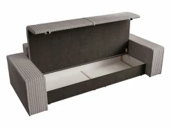 Vente-unique Sofá - 4 Plazas|Sofá cama de 4 plazas convertible de pana anchas color AMELIA