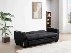 Vente-unique Sofá cama de 3 plazas convertible en cama NATY - Negro Sale