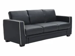 Vente-unique Sofá cama de 3 plazas convertible en cama NATY - Negro Sale