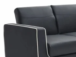 Vente-unique Sofá cama de 3 plazas convertible en cama NATY - Negro Sale