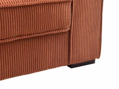 Sofá cama de 3 plazas convertible de terciopelo acanalado color FINORO^Vente-unique Clearance
