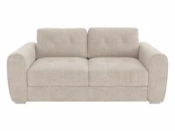 Vente-unique Sofá cama de 3 plazas de apertura rápida de tela . Cama de 140 cm - Colchón de 22 cm BOLIPO Beige Clearance
