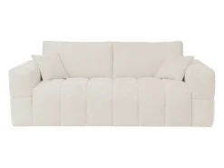 Vente-unique Sofá Cama|Sofá cama de 4 plazas de apertura rápida Tela bouclé colchón de 13 cm ISSORO