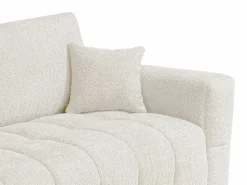 Vente-unique Sofá Cama|Sofá cama de 4 plazas de apertura rápida Tela bouclé colchón de 13 cm ISSORO