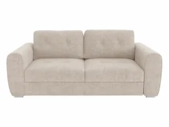 Vente-unique Sofá cama de 4 plazas de apertura rápida de tela . Cama de 160 cm - Colchón de 14 cm BOLIPO Beige Clearance