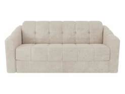 Vente-unique Sofá cama de 3 plazas de apertura rápida en tela texturizada colchón de 22 cm DARIELO Beige Discount