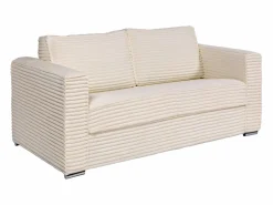 Sofá cama de 3 plazas de apertura rápida de pana color LORETO^Vente-unique Hot