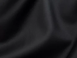 Vente-unique Sofá cama de 3 plazas de cuero - Cama de 140 cm - Colchón de 22 cm - VIZIR Negro Discount