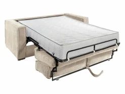 Vente-unique Sofá De Terciopelo|Sofá - 4 Plazas|Sofá cama de 4 plazas de pana base de láminas anchas - 22 cm LORETO
