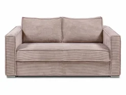 Sofá cama de 3 plazas de pana - 140 cm - Colchón de 14 cm LORETO^Vente-unique New