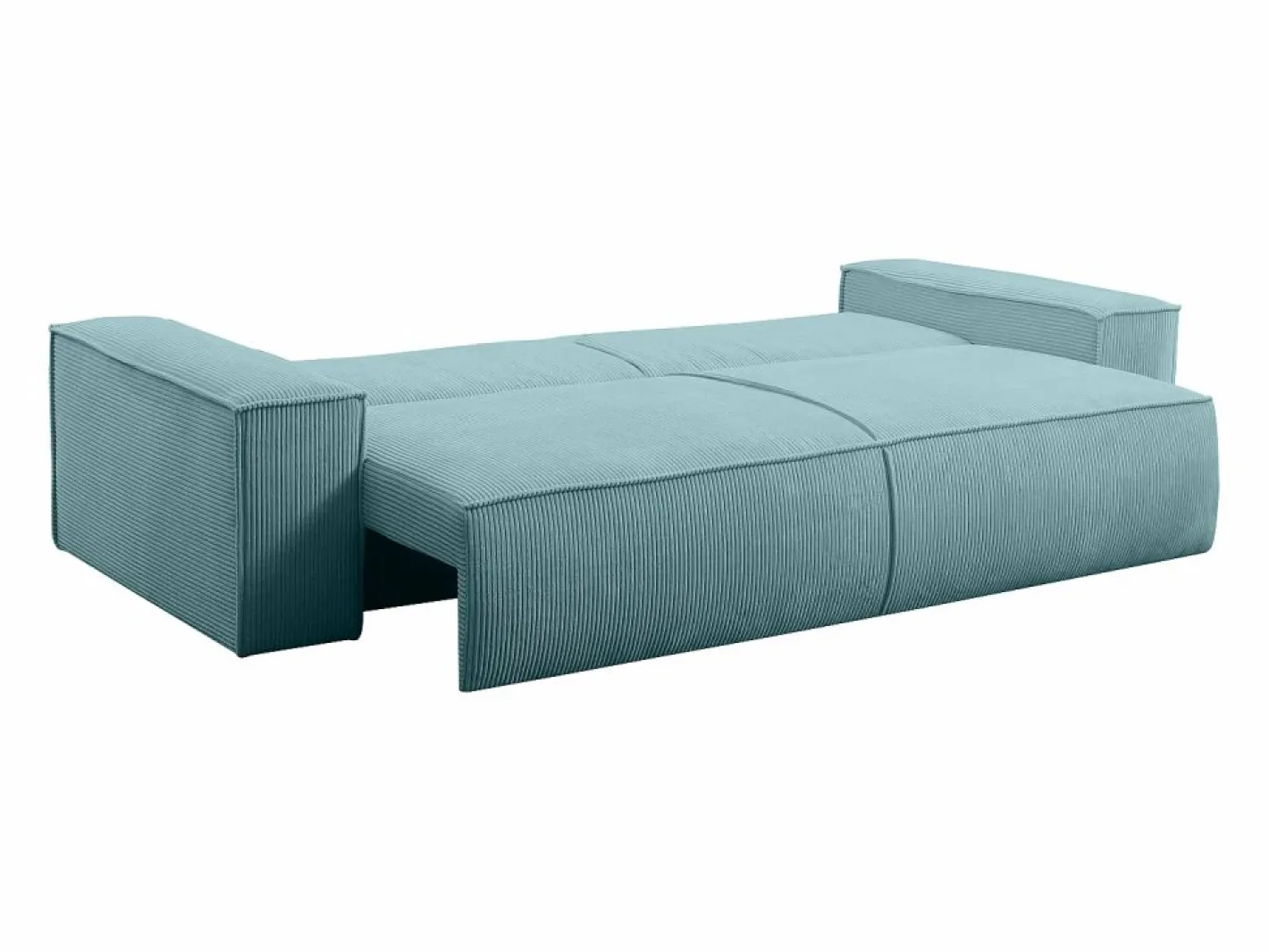 Sofá cama de 4 plazas de pana - AMELIA^Vente-unique Discount