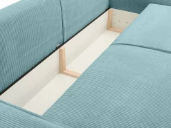 Sofá cama de 4 plazas de pana - AMELIA^Vente-unique Discount