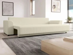 Vente-unique Sofá - 3 Plazas|Sofá cama de 3 plazas de pana NESSARO