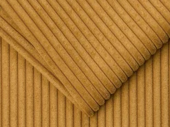 Vente-unique Sofá De Terciopelo|Sofá - 3 Plazas|Sofá cama de 3 plazas de pana amarillo lamas 22cm LORETO