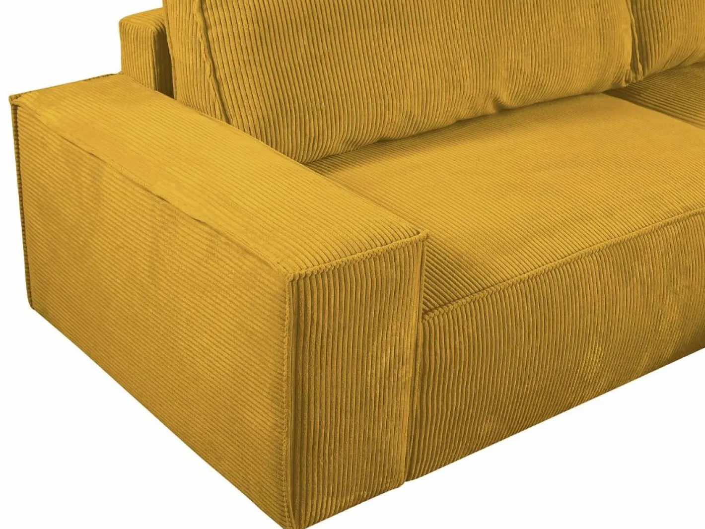 Sofá cama de 4 plazas de pana AMELIA^Vente-unique Sale