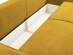 Sofá cama de 4 plazas de pana AMELIA^Vente-unique Sale