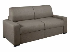 Sofá cama de 3 plazas de tela de apertura rápida antracita - colchón 14 cm - CALITO^Vente-unique Discount