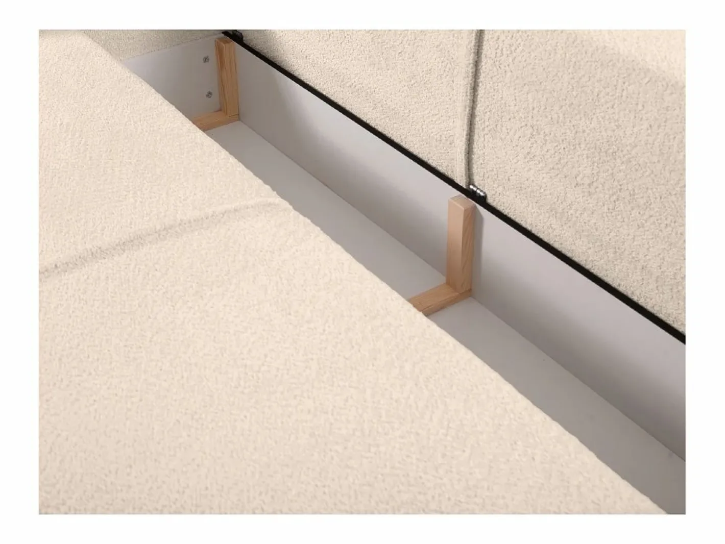 Vente-unique Sofás Y Sillones|Sofá cama de 3 plazas de tela bouclette - AMELIA de Pascal Morabito