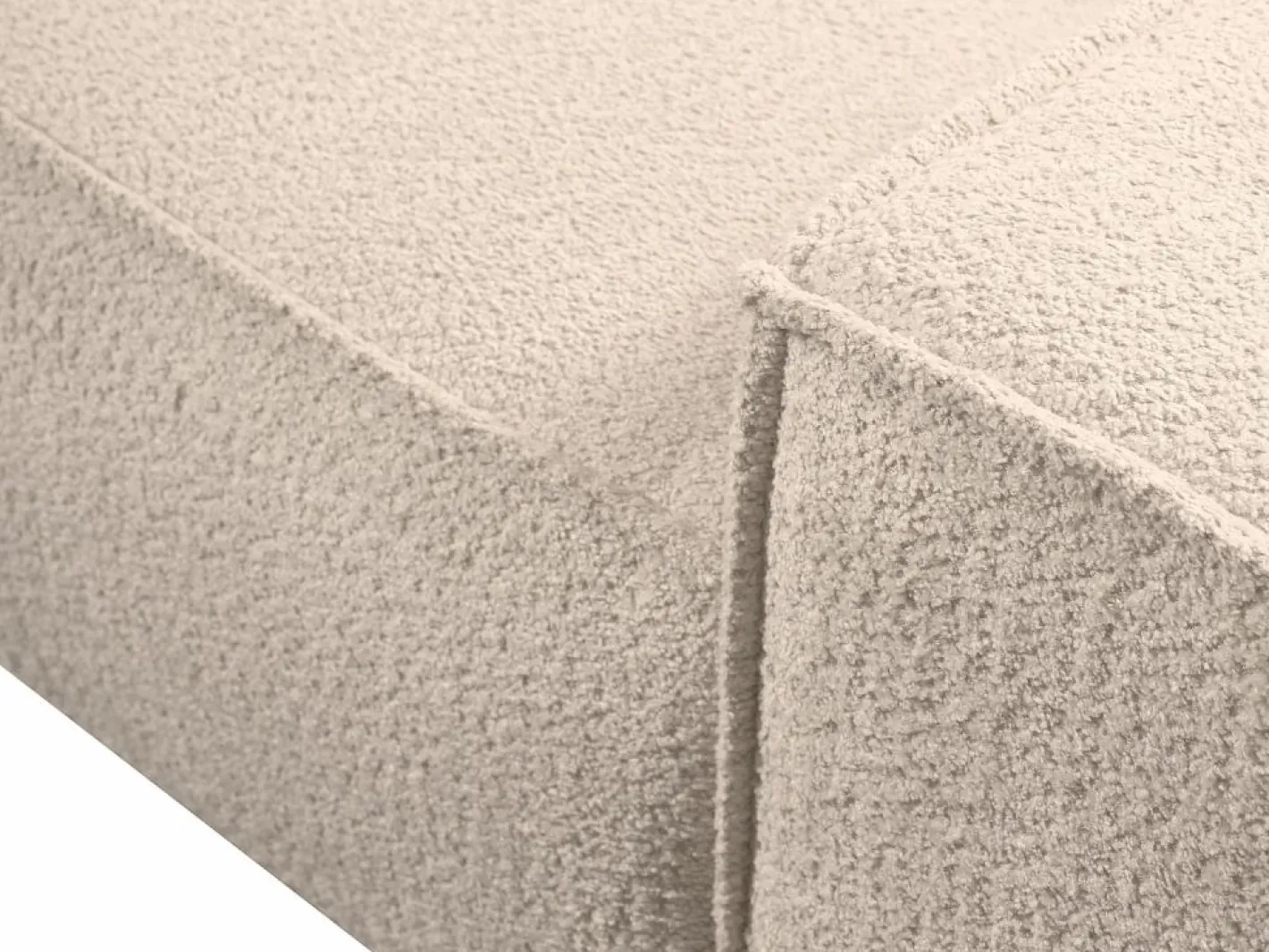 Vente-unique Sofás Y Sillones|Sofá cama de 3 plazas de tela bouclette - AMELIA de Pascal Morabito