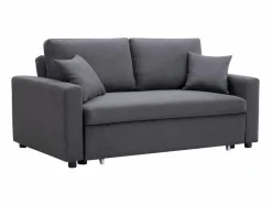 Sofá cama de 3 plazas de tela antracita INIZOR^Vente-unique Outlet