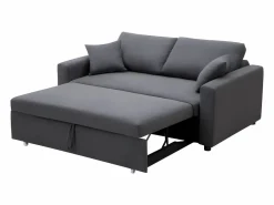 Sofá cama de 3 plazas de tela antracita INIZOR^Vente-unique Outlet