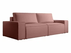 Vente-unique Sofá Vintage|Sofá cama de 4 plazas de terciopelo AMELIA