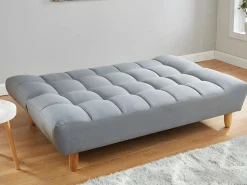 Vente-unique Sofá Escandinavo|Sofá cama de 3 plazas ESTEBAN - De tela - Color