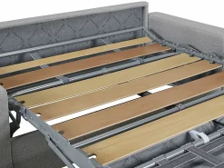 Vente-unique Sofá cama de apertura rápida 4p 22 cm tela - Color CALITO Azul Best