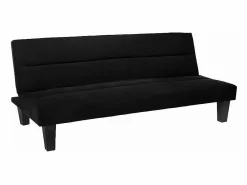 Modus Sofa Sofá cama de microfibra efecto terciopelo 2 plazas diseño Ametista Rainbow - Negro Outlet