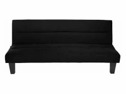 Modus Sofa Sofá cama de microfibra efecto terciopelo 2 plazas diseño Ametista Rainbow - Negro Outlet