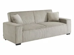 Sweeek Sofá cama de pana de 3 plazas Beige Sale