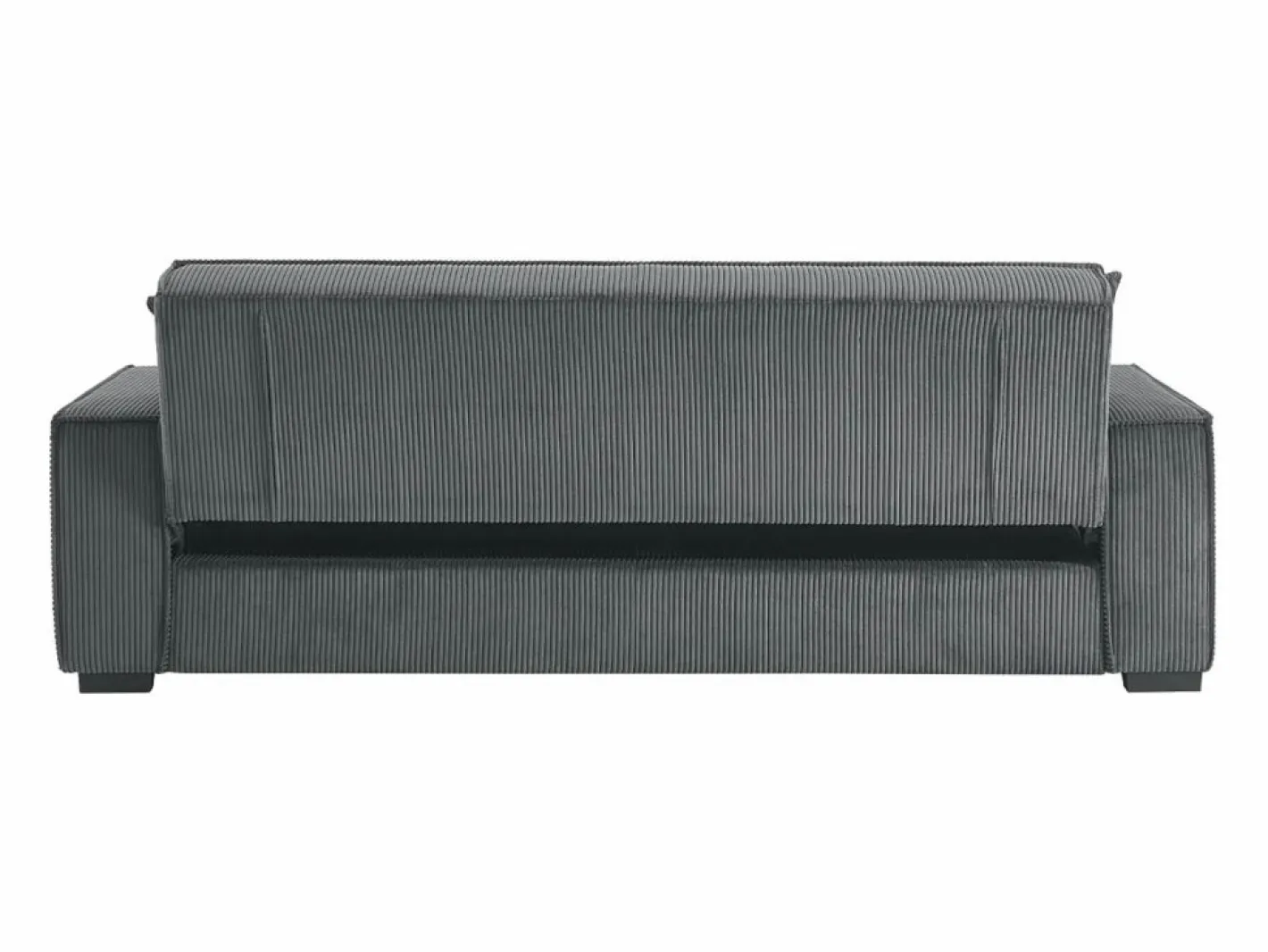 Sweeek Sofá cama de pana de 3 plazas oscuro Gris Hot