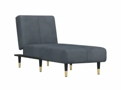 Sofá cama de terciopelo oscuro PWFG69708 Gris Discount